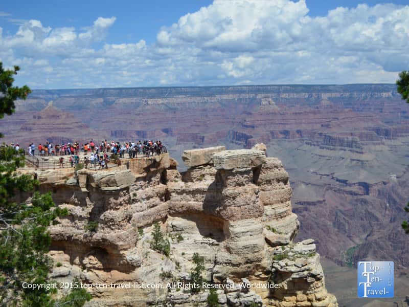 Views from the Mather Point Lookout at the Grand Canyon