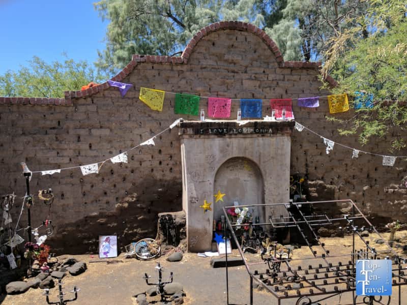 El Tiradito wishing shrine in Tucson, Arizona