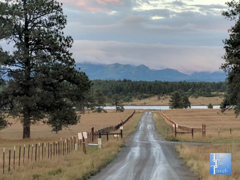 Pretty mountain scenery in Pagosa Springs, Colorado