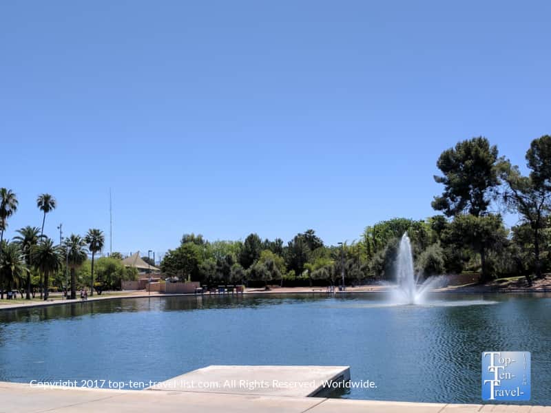 Pond at Reid Park in Tucson, Arizona