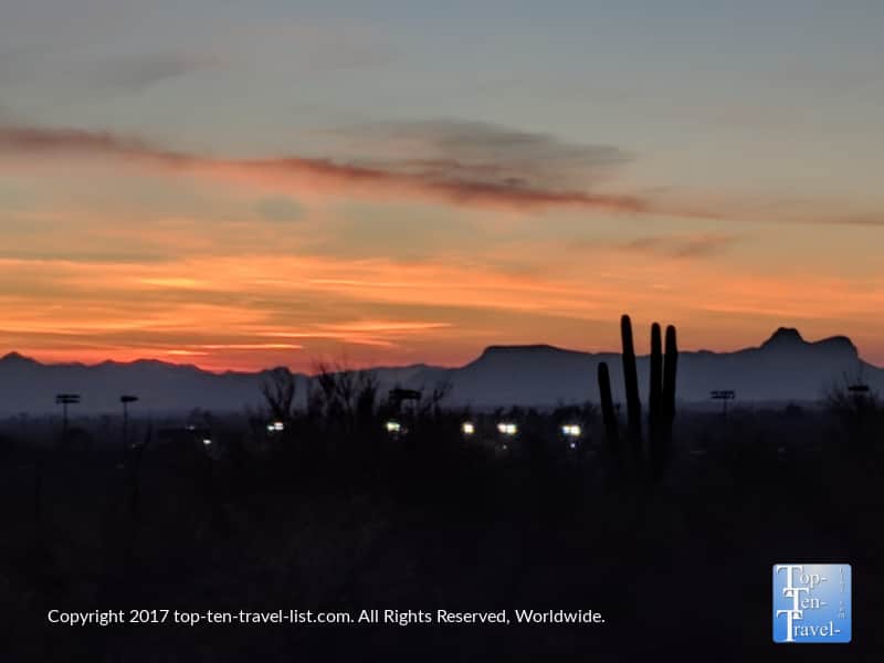 Beautiful sunset in Oro Valley, Arizona