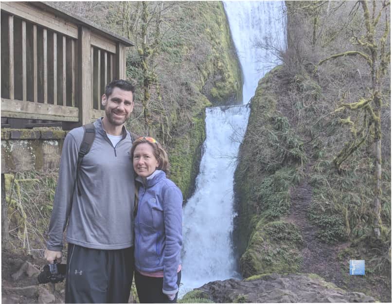 Photo opp at Bridal Veil Falls in Oregon
