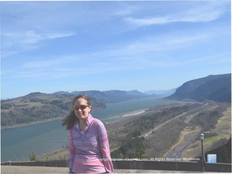 Columbia River Gorge overlook in Oregon