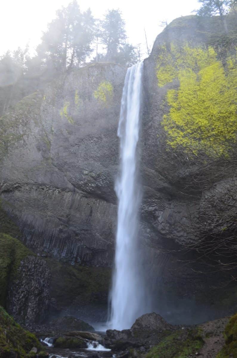 Beautiful Latourell Falls in the Columbia River Gorge of Oregon