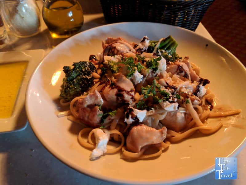 Pasta Primavera at Mama Mia in Portland, Oregon