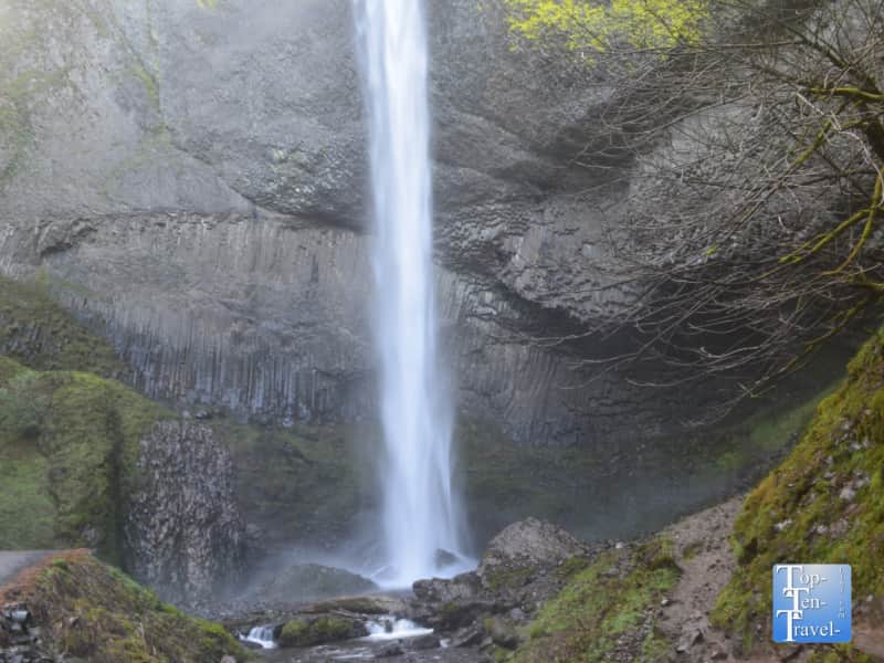 Latourell Falls in the Columbia River Gorge of Oregon