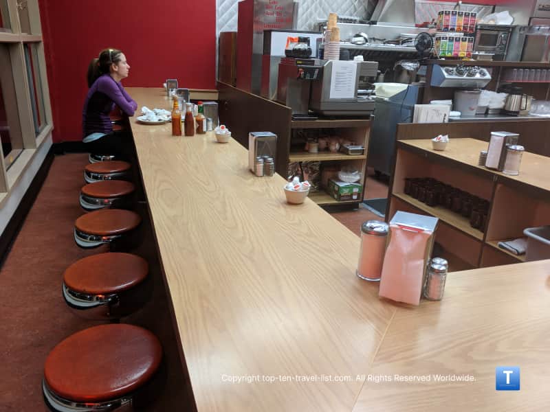 Fuller's Diner indoor bar area in Portland