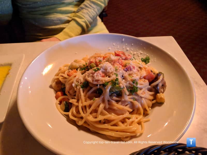 Great meal at Mama Mia in Portland