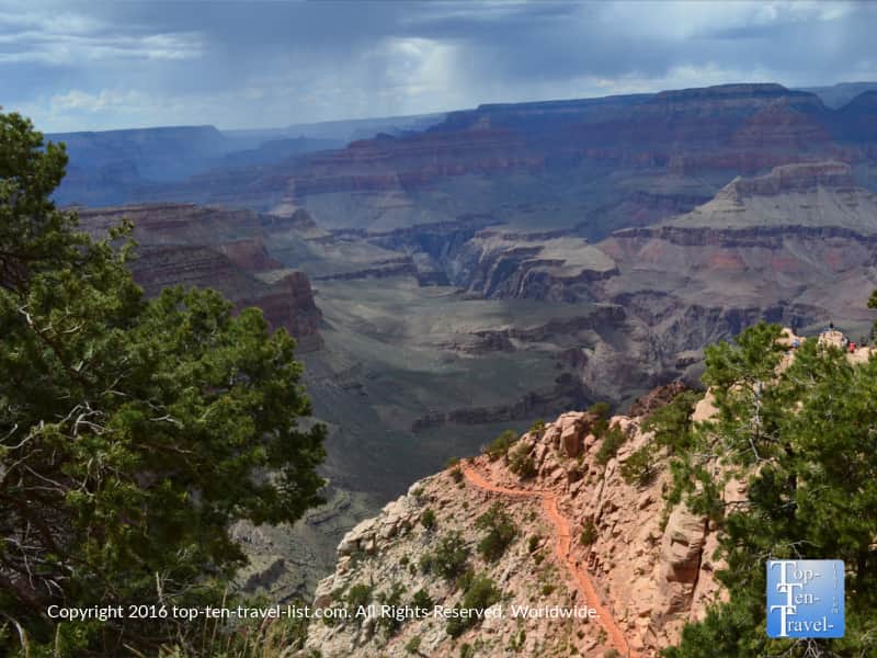Views before a monsoon at the Grand Canyon South Rim