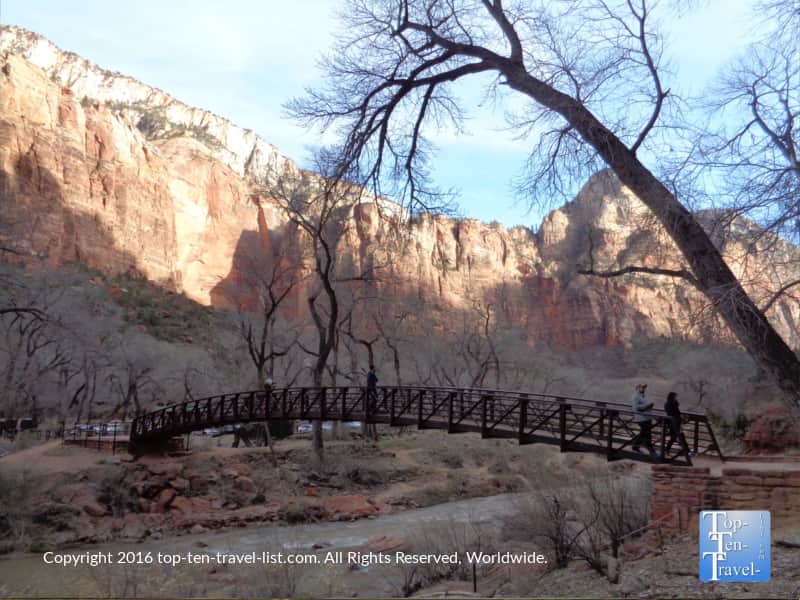 The Emerald Pools trail at Zion National Park in Utah