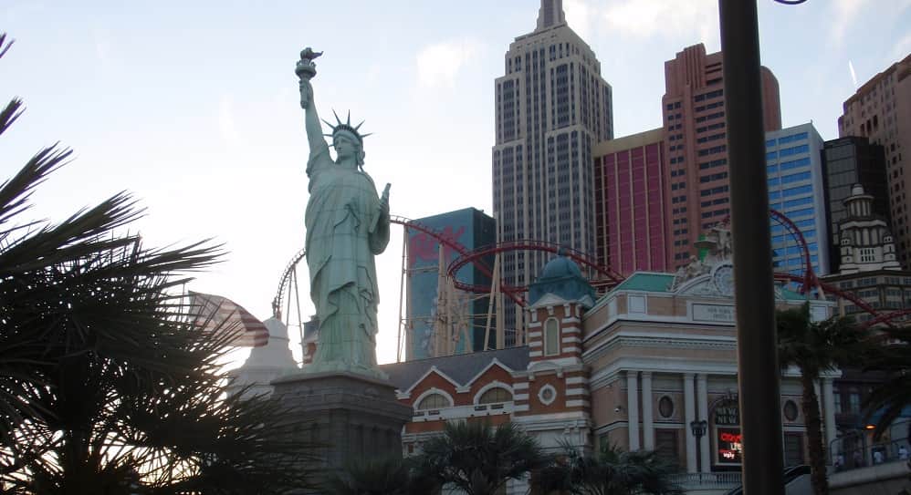Big Apple Coaster at the NY, NY casino in Las Vegas 