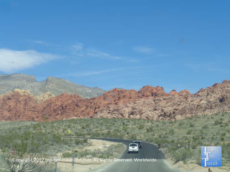 Scenic drive at Red Rock Canyon in Las Vegas, Nevada 