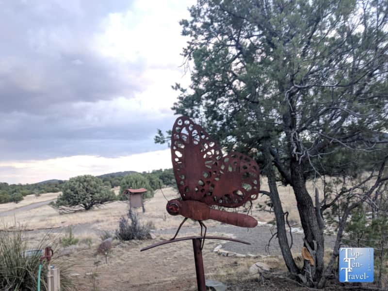 Art display at the Bear Mountain Lodge in Silver City, New Mexico