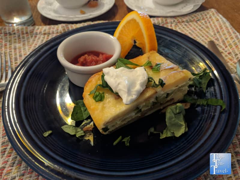 Breakfast at the Bear Mountain Lodge in Silver City, New Mexico