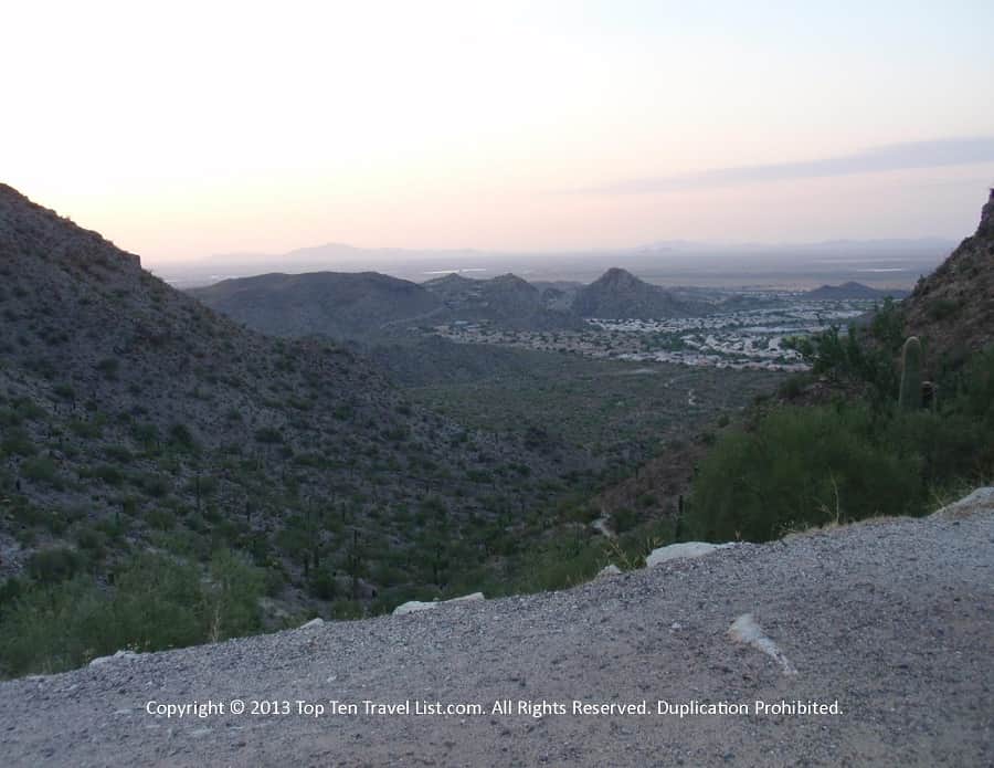 View of the mountain from the Camelback Mountain hike