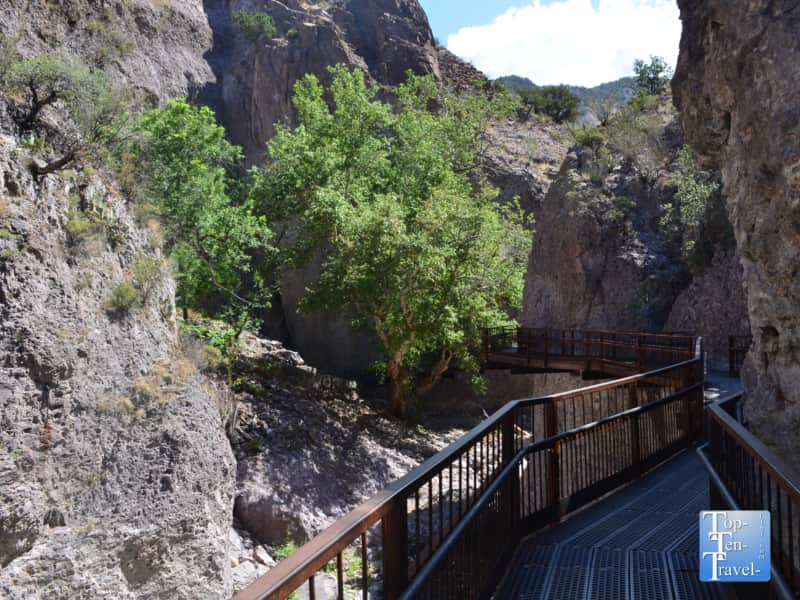 Catwalk National Recreational site near Glenwood, New Mexico