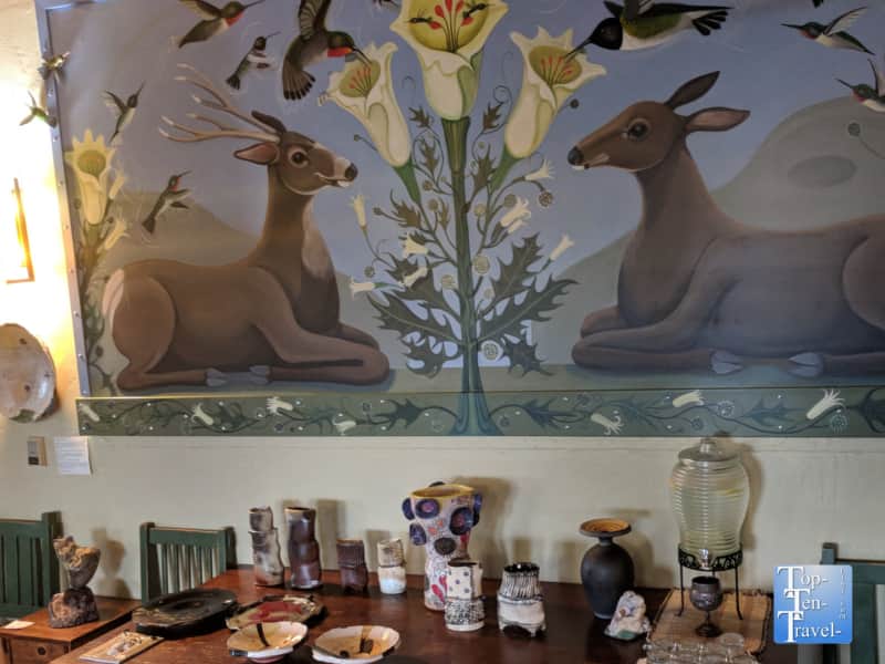 Art work at the Bear Mountain Lodge in Silver City, New Mexico