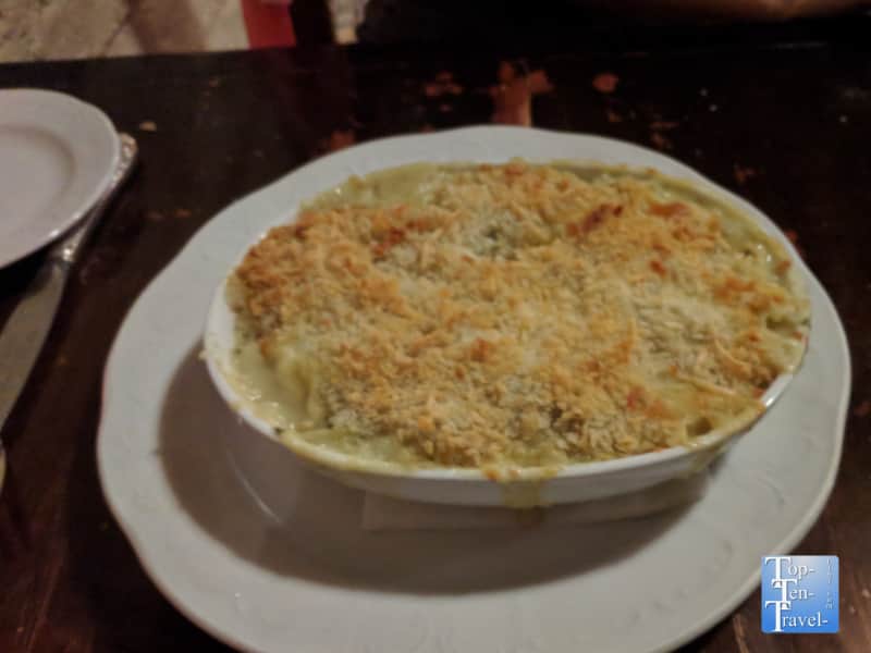 Southwestern style mac and cheese at Buckhorn Saloon in Pinos Altos, NM