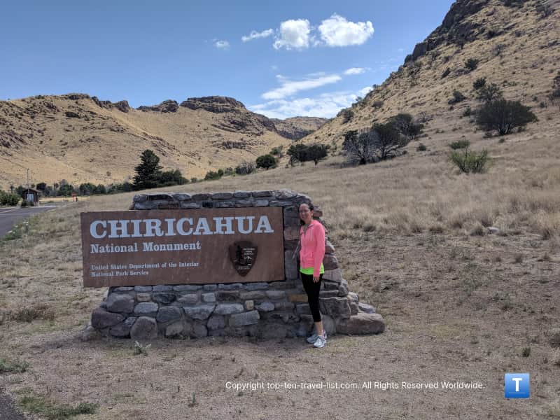 Chiricahua National Monument sign
