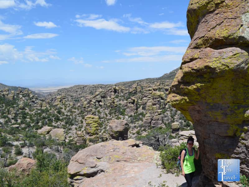 Great views along the Masai Nature trail at Chiricahua National Monument in Arizona