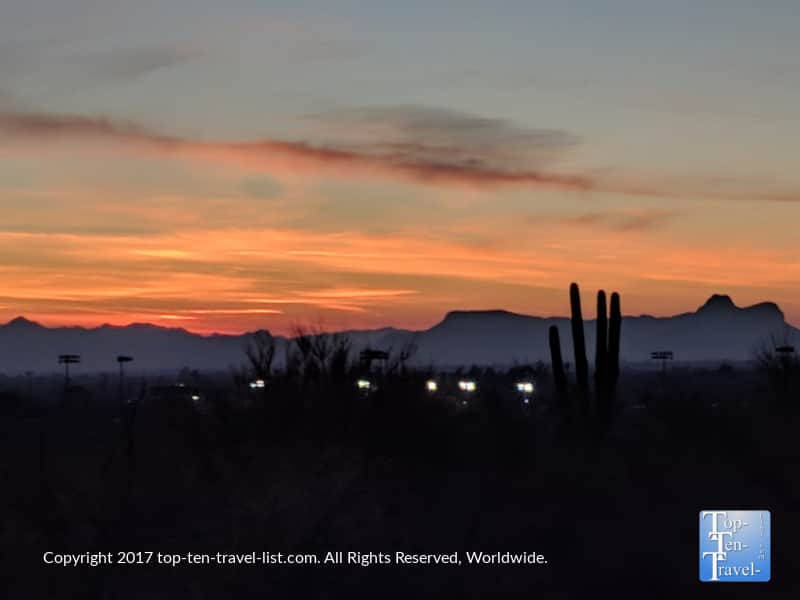 Beautiful sunset in Tucson, Arizona