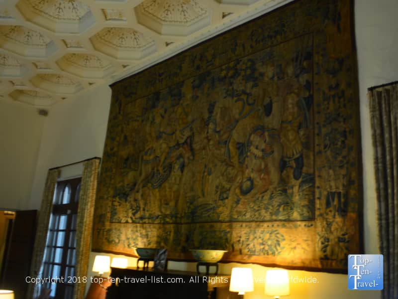 Beautiful rug at the DeGoyler house in Dallas 