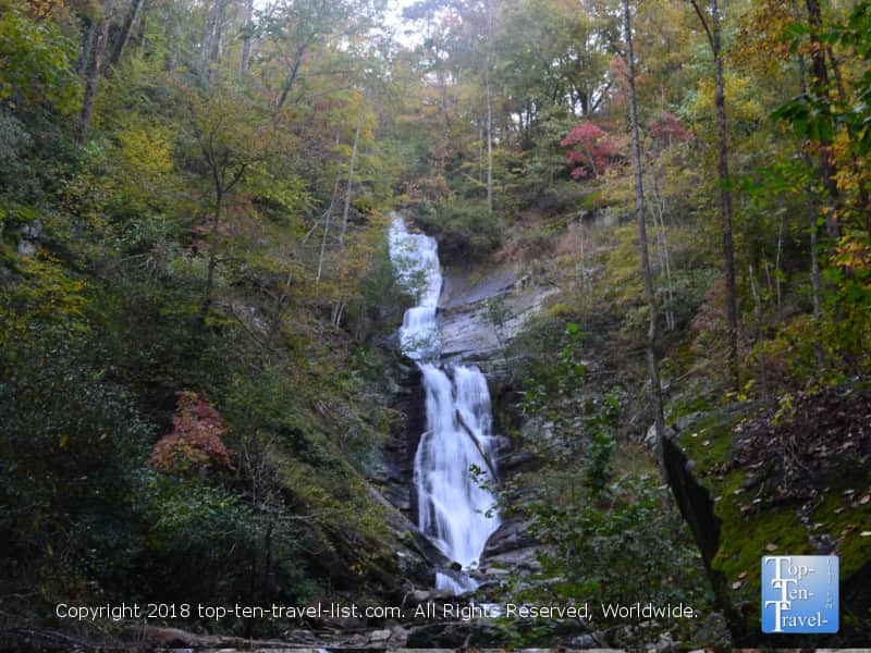 Great view of Tom's creek waterfall from an observation deck