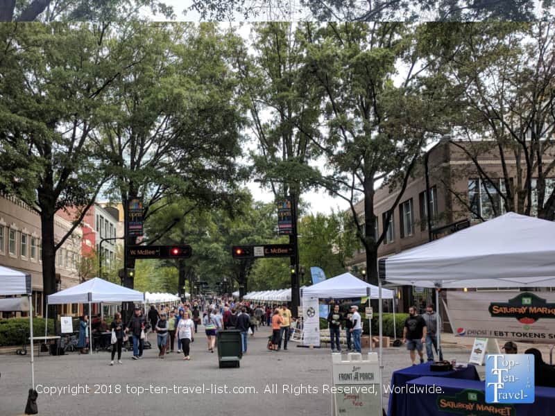 Saturday Market in downtown Greenville, South Carolina