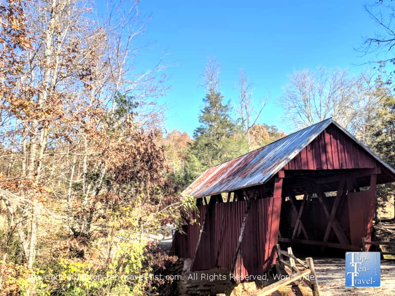 The last remaining covered bridge in South Carolina near Greenville