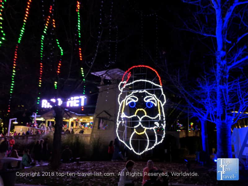 Choreographed Santa show at Carowinds Winterfest