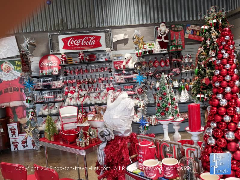 Coca-Cola Christmas gift shop at Carowinds for Winterfest