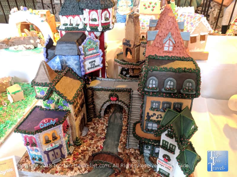 Amazing gingerbread house at the Omni Park Grove in Asheville, North Carolina