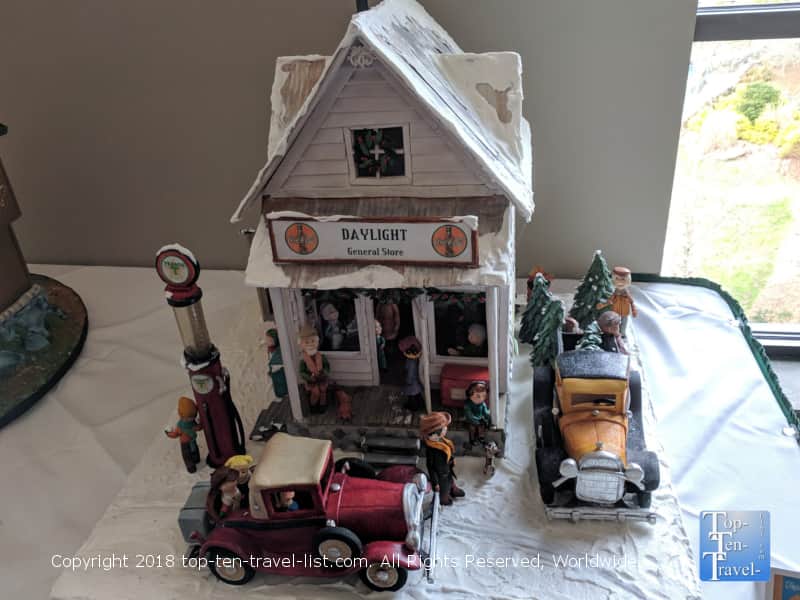 General Store gingerbread creation at the Omni Park Grove in Asheville, North Carolina
