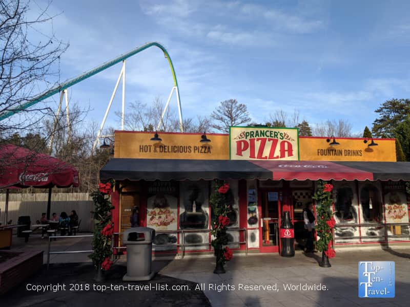 Prancer's Pizza at Carowind's Winterfest