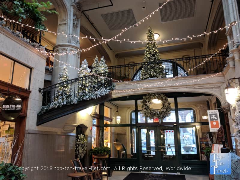 The Grove Arcade Winter Wonderland festival in Asheville, NC