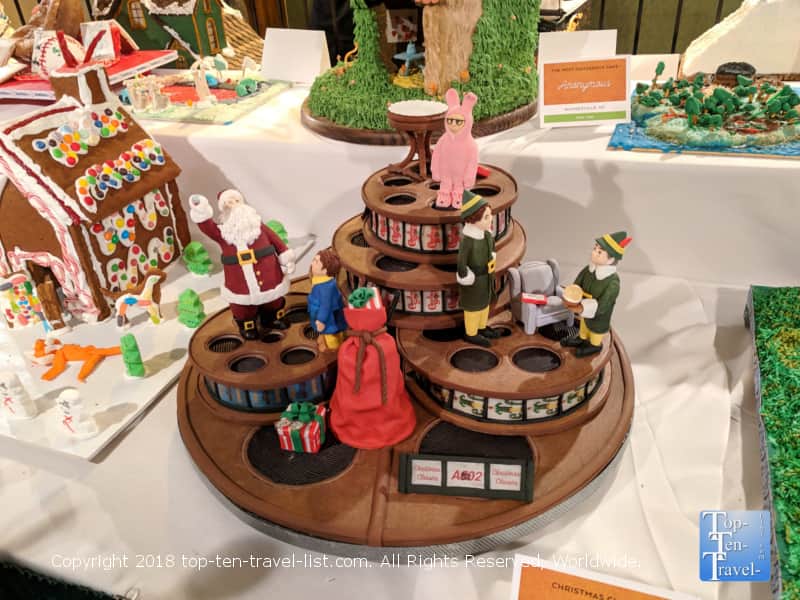 A Christmas story gingerbread house at the Omni Grove Park Inn