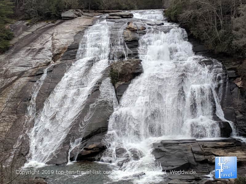 The gorgeous High Falls waterfall in North Carolina 