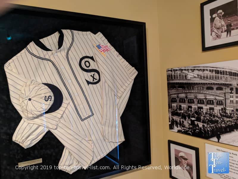 Memorabilia at the Shoeless Joe Jackson museum in Greenville, South Carolina