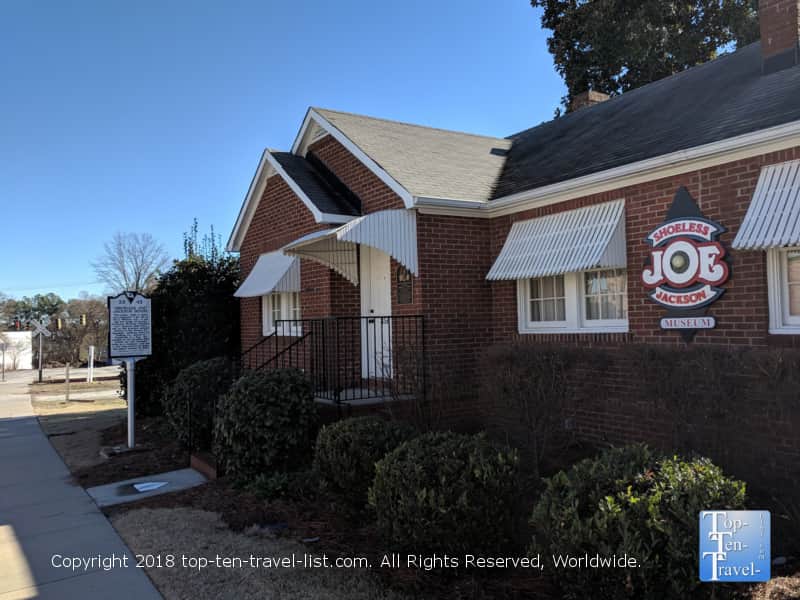 Shoeless Joe Jackson museum in Greenville