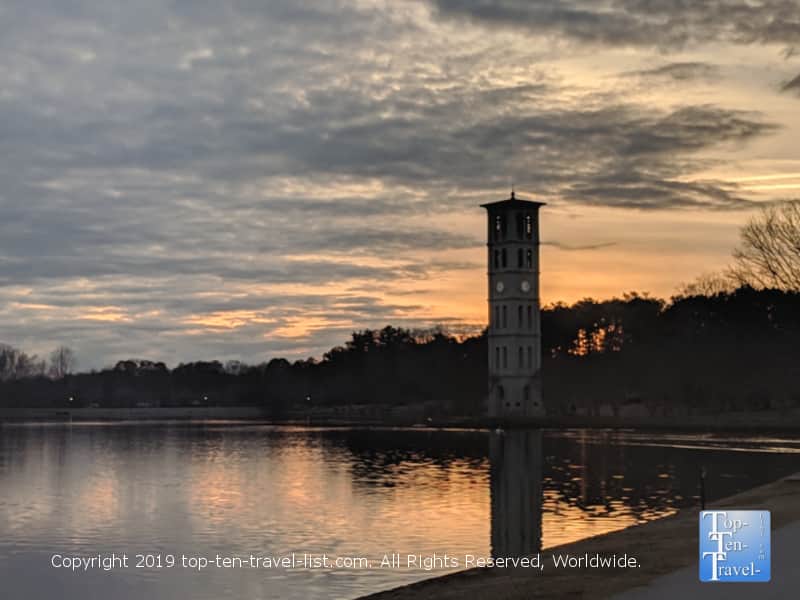 Sunset at Furman University in Greenville, South Carolina