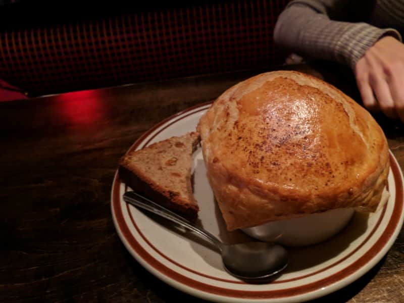Seafood pot pie at an Lansdowne Irish Pub in the Mohegan Sun 