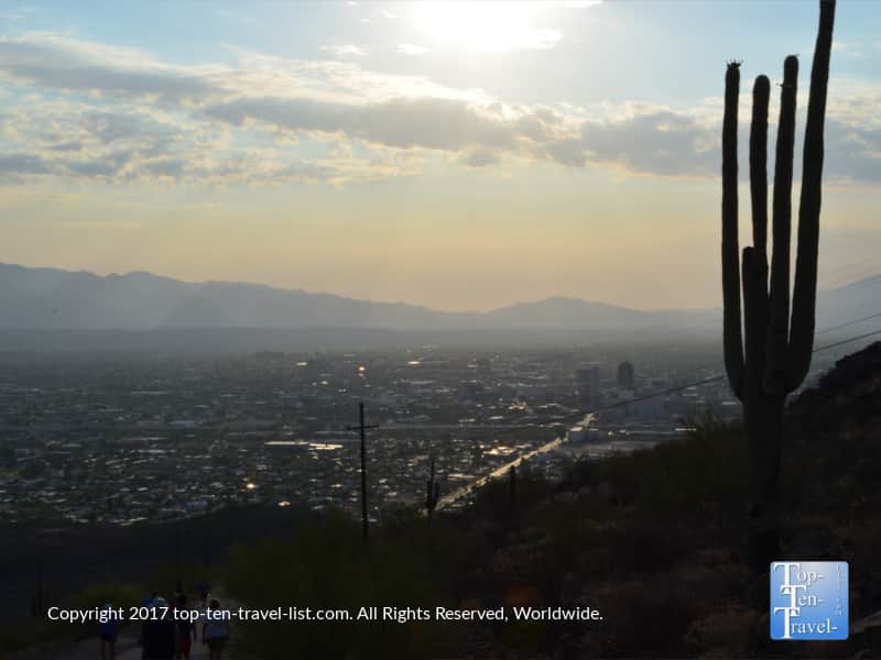 Sunrise hike along Tumanoc Hill in Tucson, Arizona