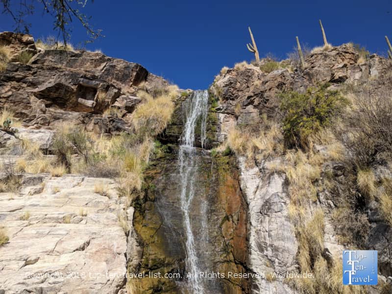 Waterfall at Loews Ventana Canyon resort in Tucson, Arizona