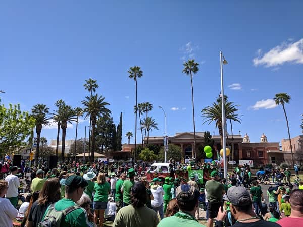 St. Patrick's Day parade in Tucson, Arizona