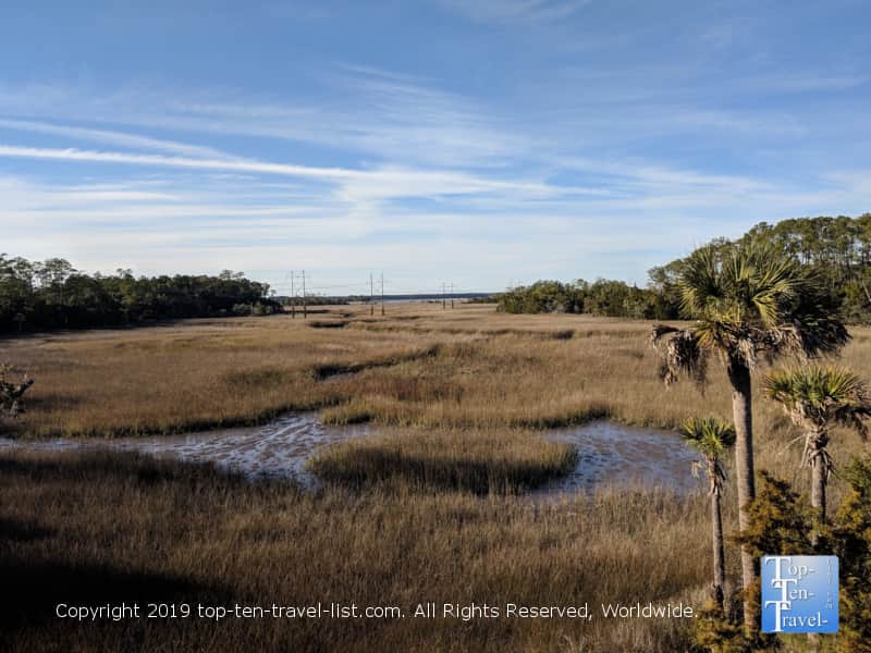 Marsh scenery at Palmetto Islands Park