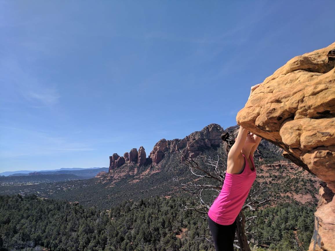 Hiking Brin's Mesa trail in Sedona, Arizona