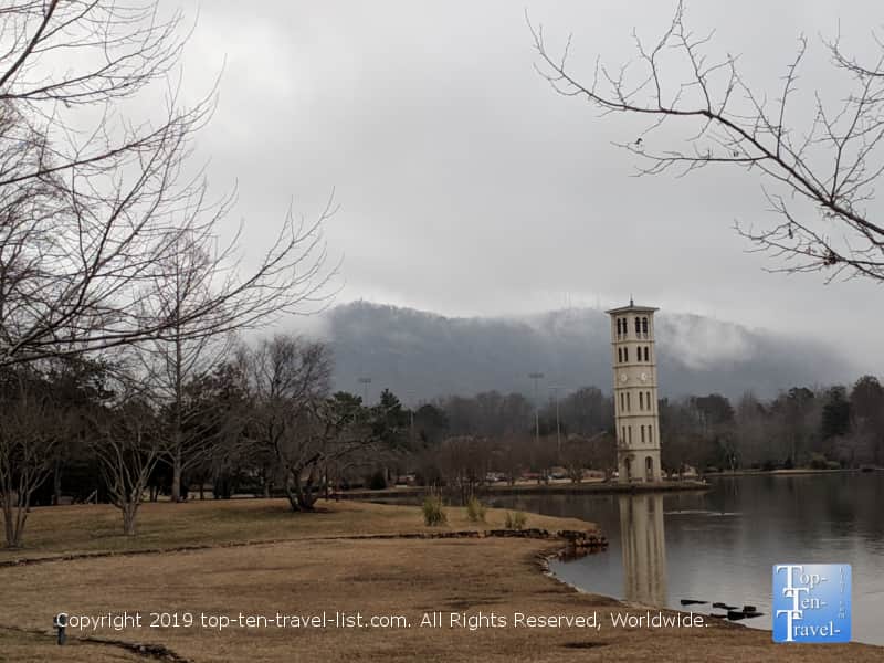 Beautiful overcast day at Furman University in Greenville, SC