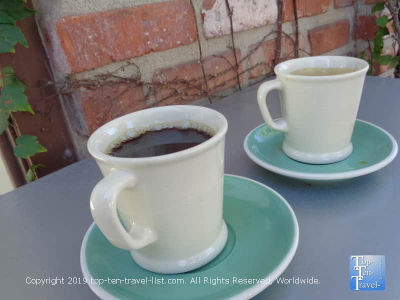 Delicious coffee at Alfred Coffee in Los Angeles