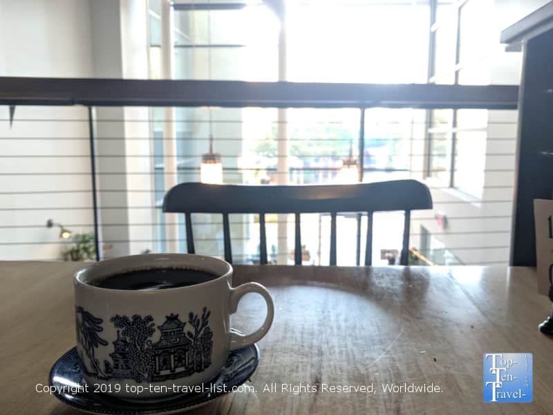 Attractive 2 floor layout at Methodical Coffee in Greenville, South Carolina 