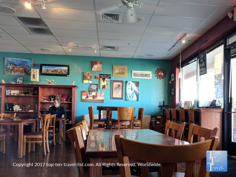 Eclectic design at Roadrunner Coffee in Tucson, AZ